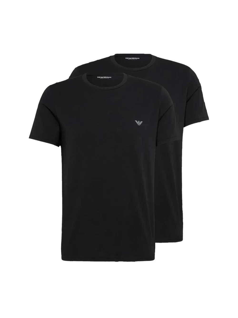 Emporio Armani logo-detail T-shirt (pack of two) - Zwart