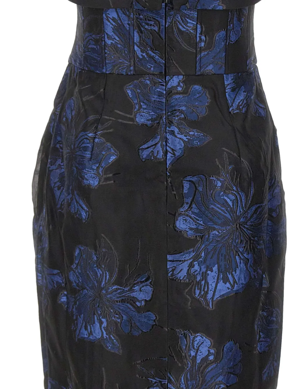 Rebecca Vallance Assymetrische jurk met bloemenprint Zwart