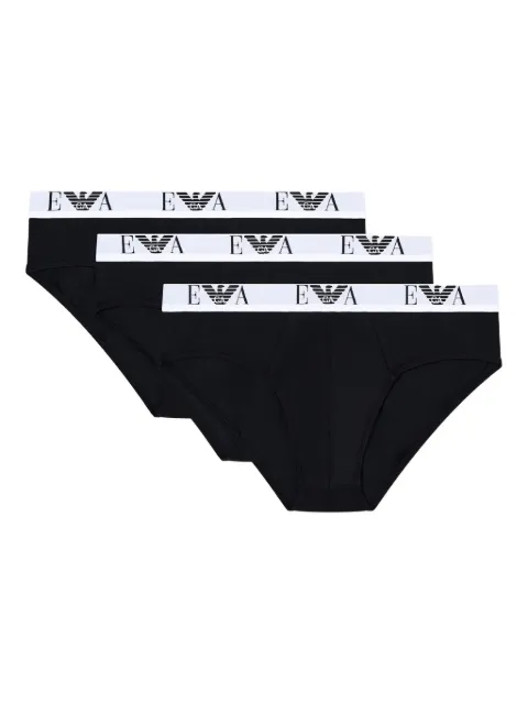 Emporio Armani logo-detailed briefs (pack of three)