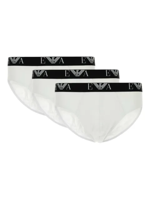 Emporio Armani logo-detailed briefs (pack of three)