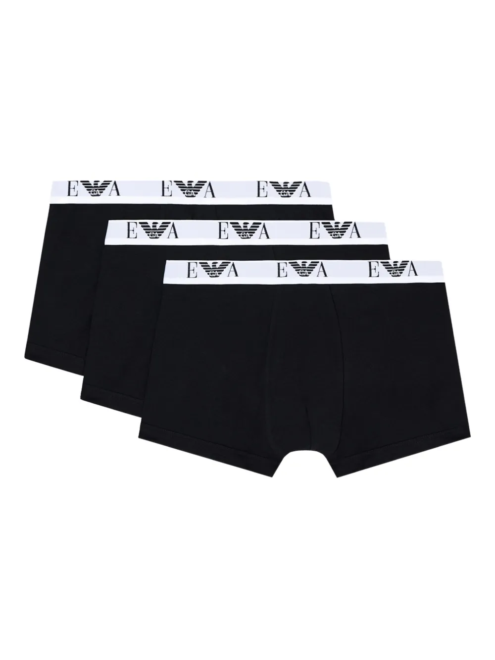 Emporio Armani logo-detailed stretch-jersey (pack of three) - Nero
