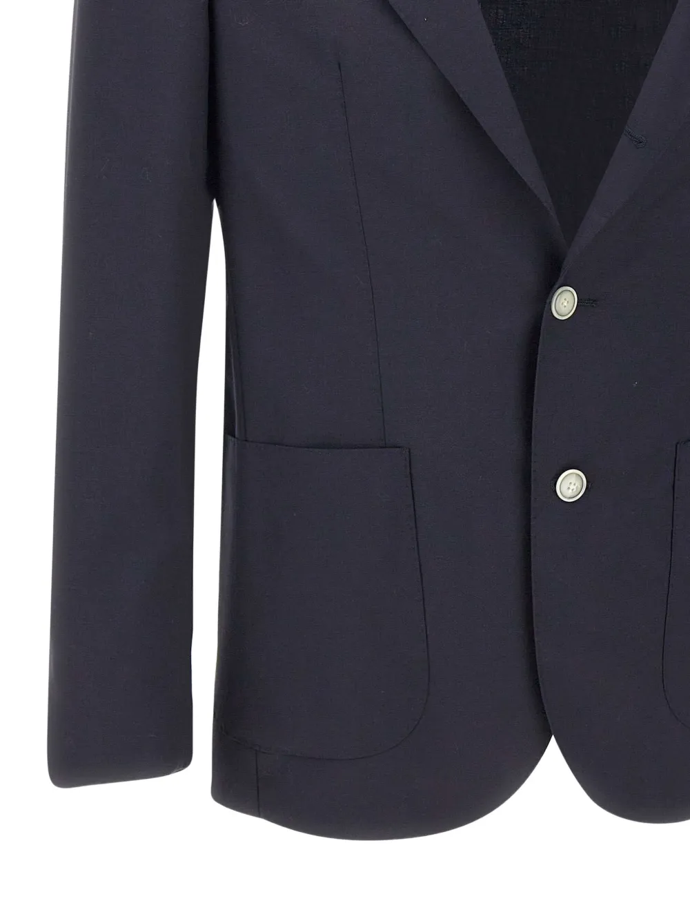 Barba Blazer met puntige revers en knoopsluiting Blauw