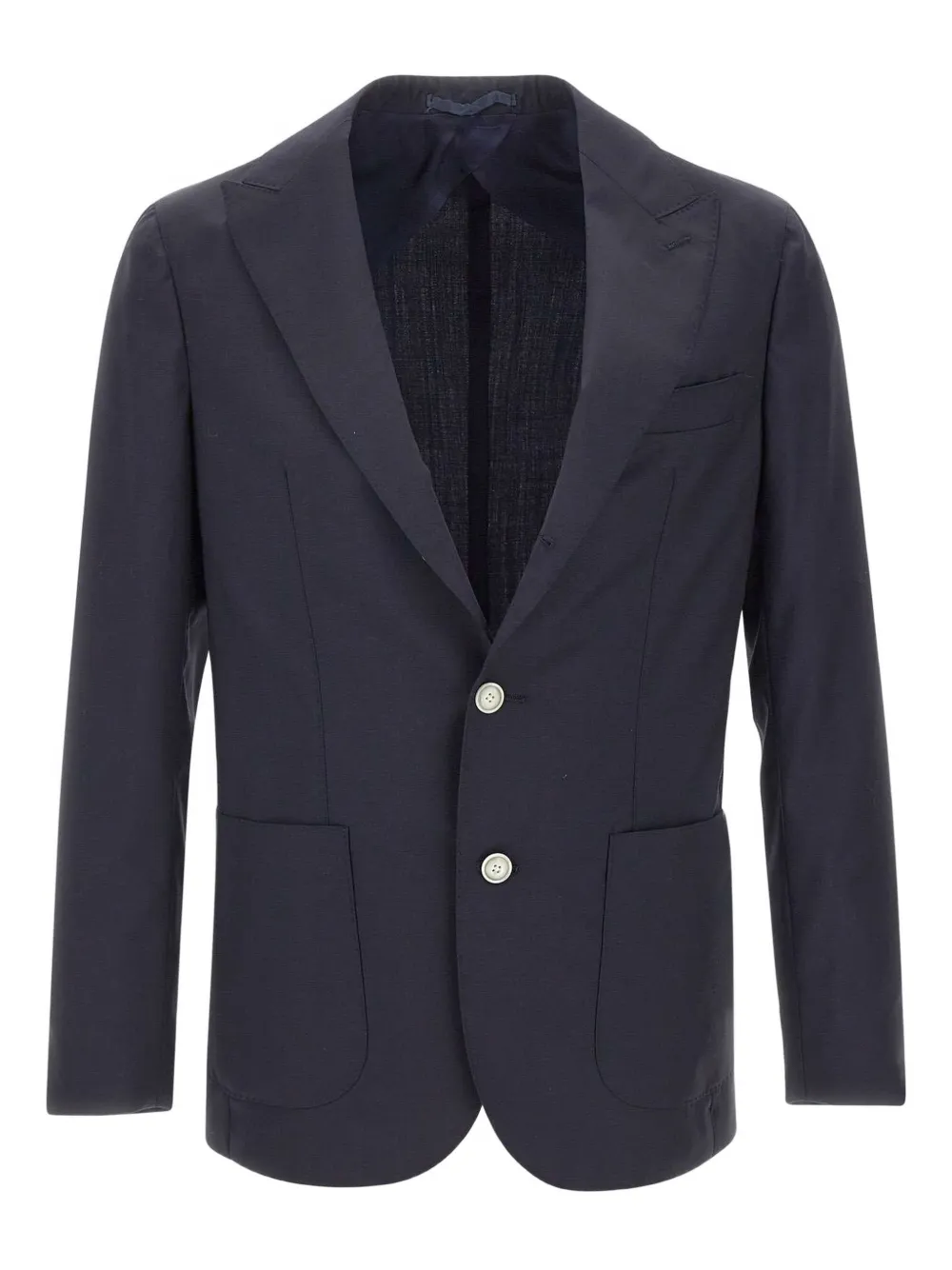 Barba peaked-lapels button-fastening blazer | azul | Image 1
