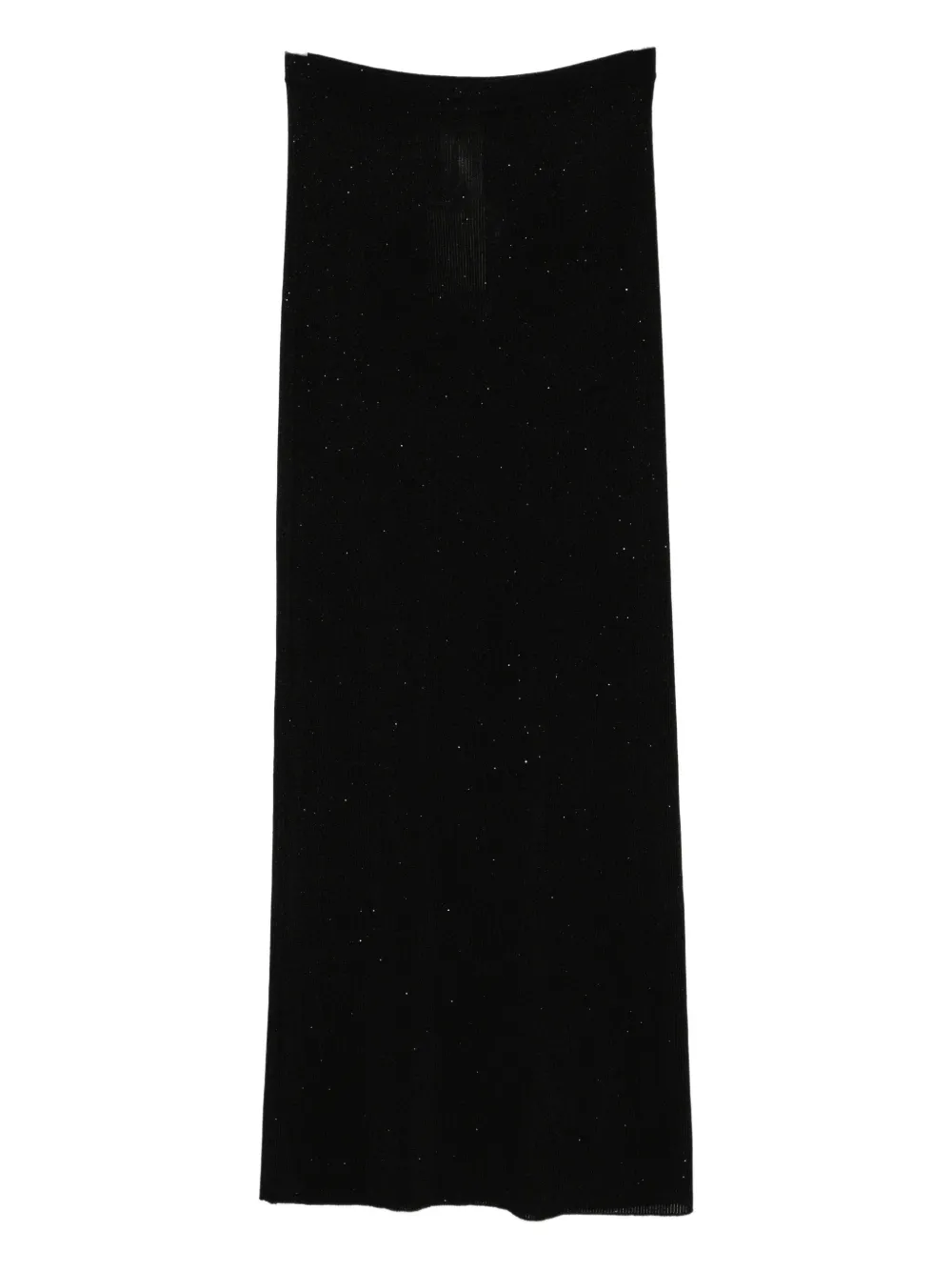 Tom Ford Sequin-embellished Ribbed Skirt In Black