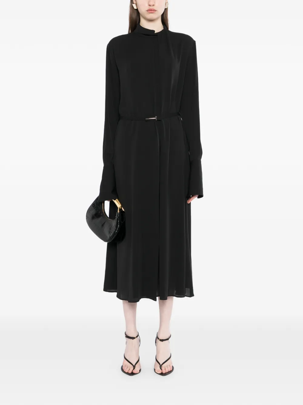 TOM FORD belted dress - Zwart