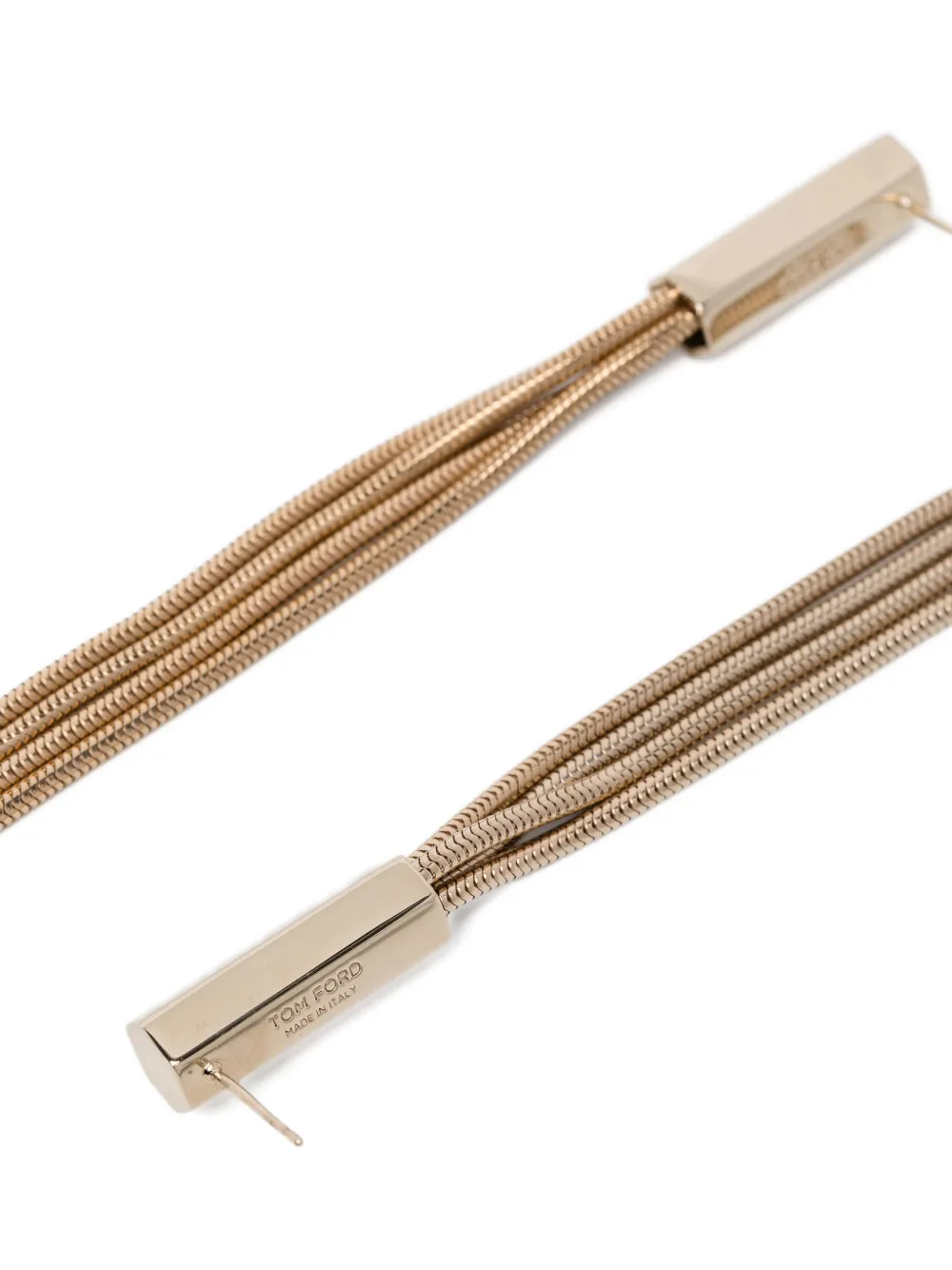  Tom Ford Pendientes De Cadena Con Borla - Dorado 