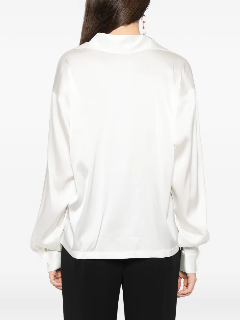 TOM FORD Satijnen shirt Wit
