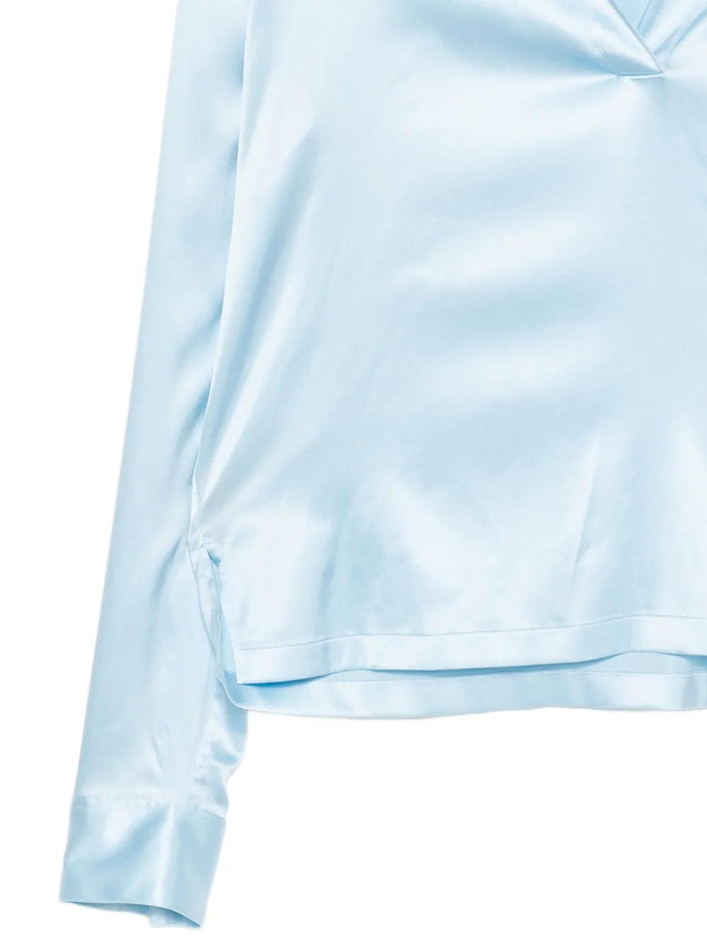  Tom Ford Polo Con Logo Bordado - Azul 