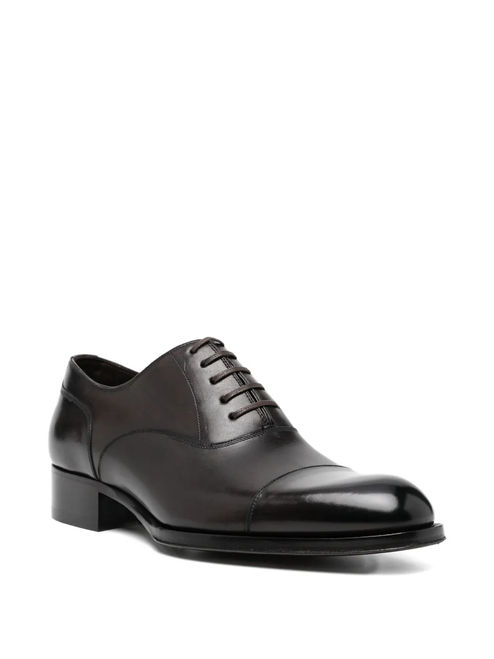 TOM FORD Leren Oxford schoenen Bruin