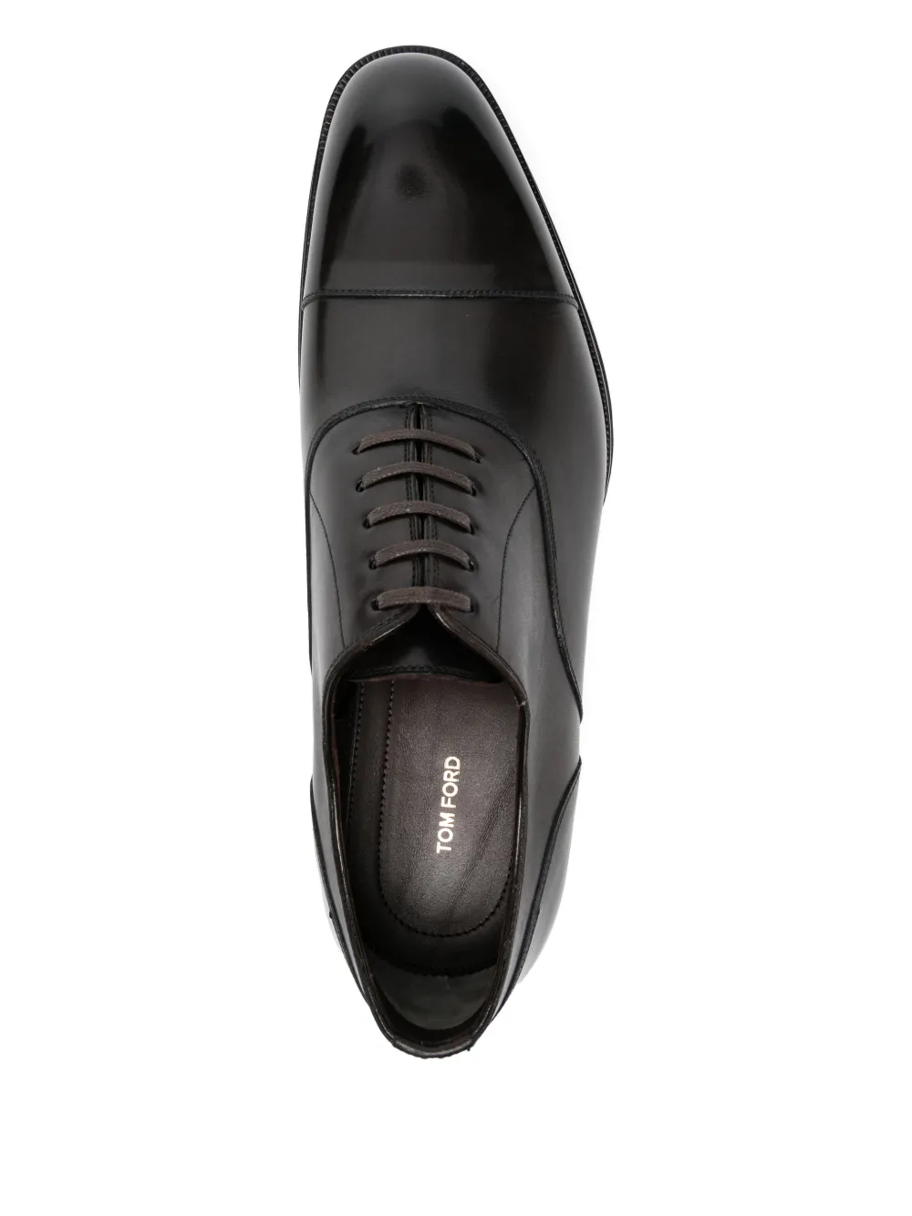 TOM FORD Leren Oxford schoenen Bruin