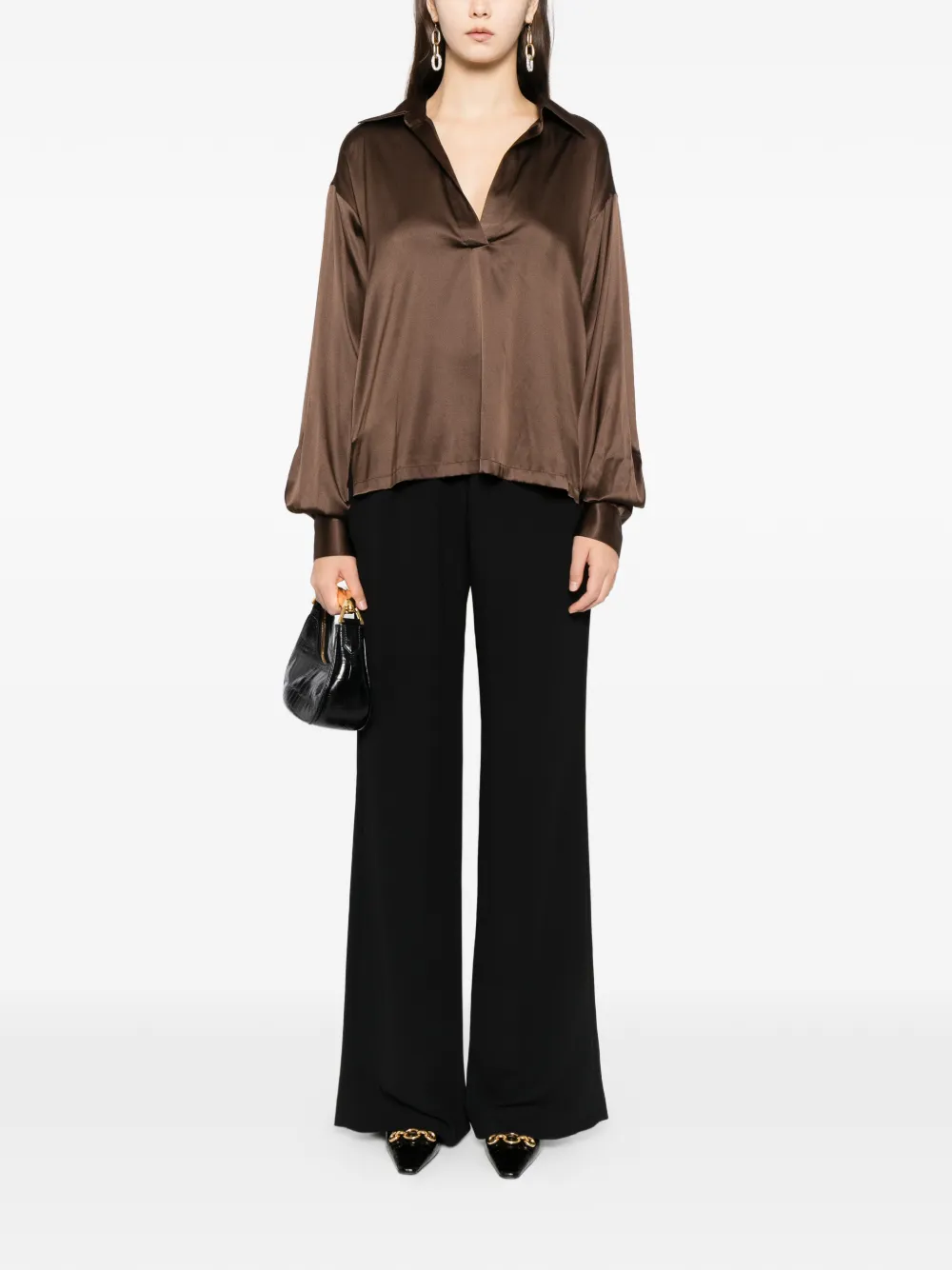 TOM FORD satin blouse - Bruin