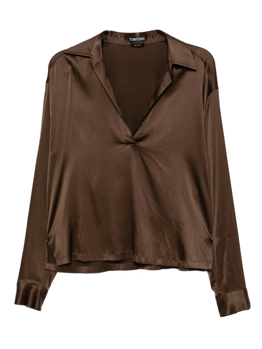 TOM FORD satin blouse - Marrone