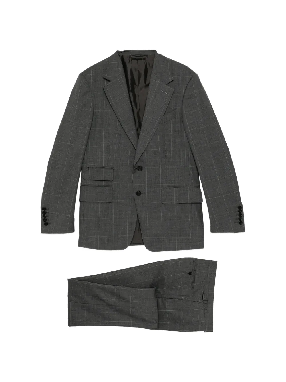 TOM FORD checked suit - Grigio