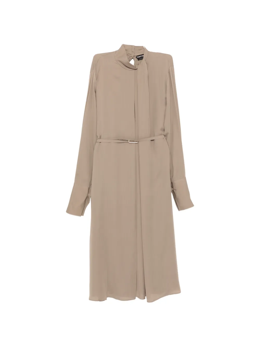 TOM FORD belted dress - Toni neutri