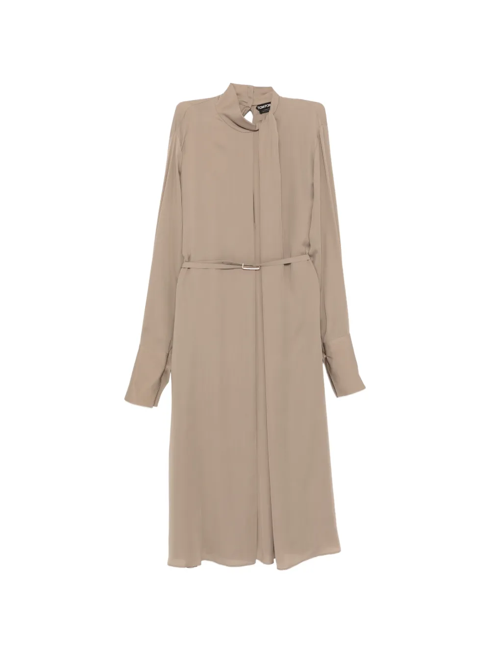 TOM FORD belted dress - Toni neutri