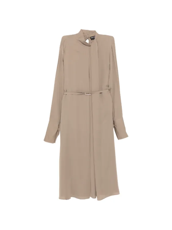 Tom Ford Belted Dress in Neutrals