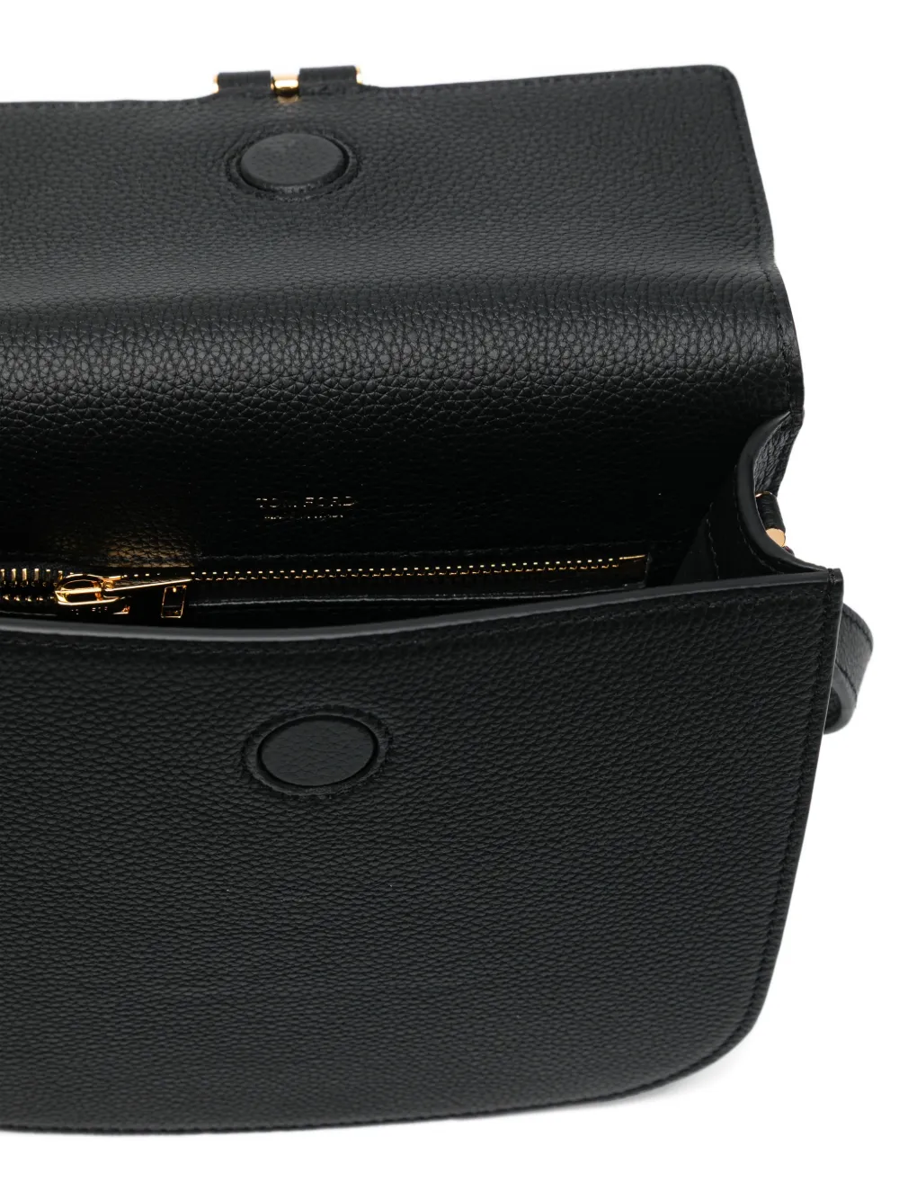 Tom Ford Tara Mini Leather Shoulder Bag Chain In Black