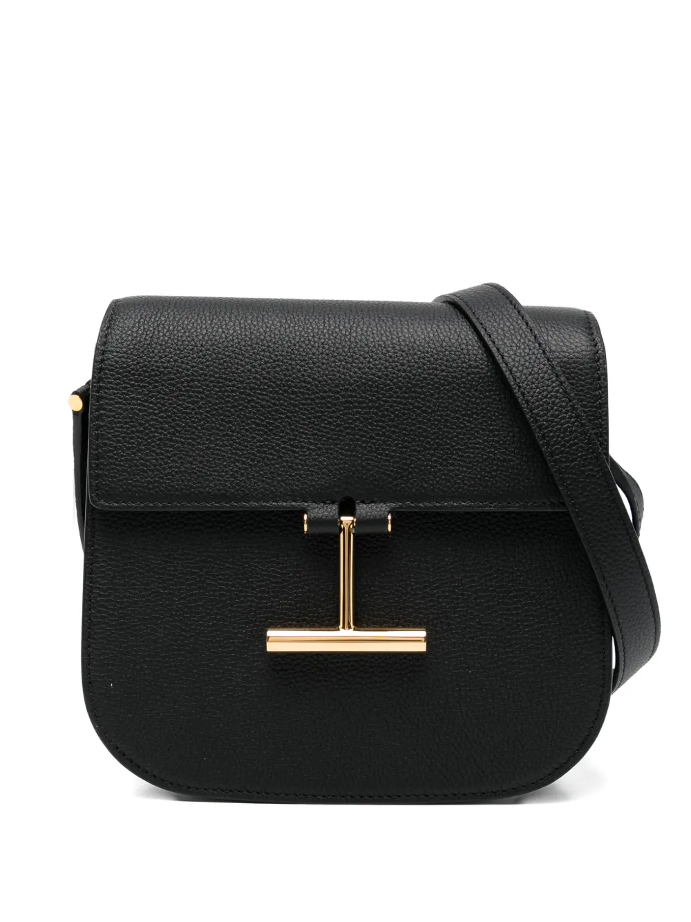 Tom Ford Tara Mini Leather Shoulder Bag Chain In Black