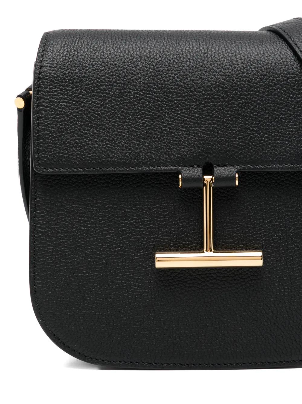 Tom Ford Tara Mini Leather Shoulder Bag Chain In Black