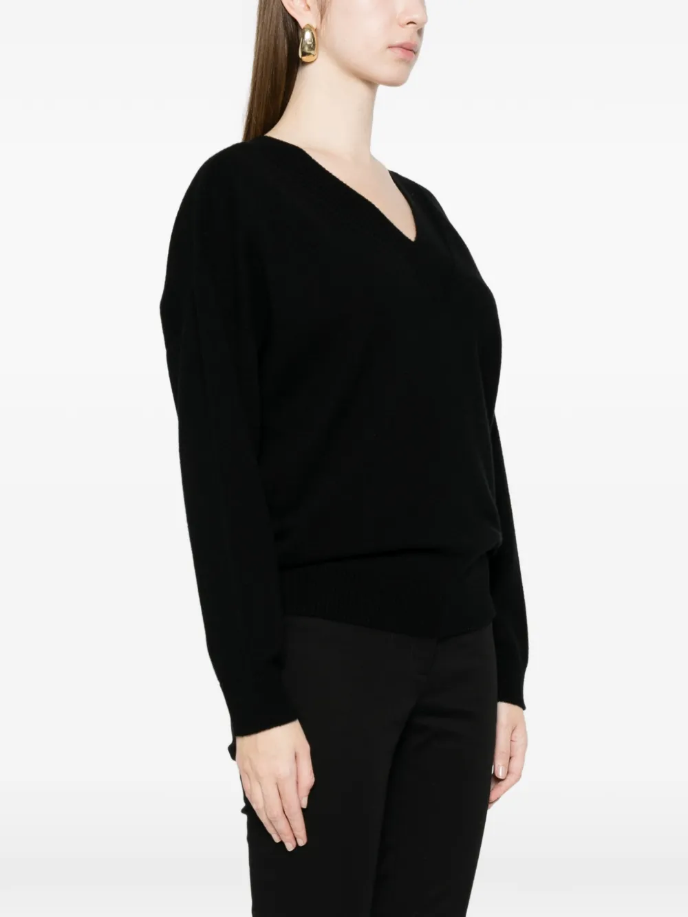 TOM FORD Trui met V-hals Zwart