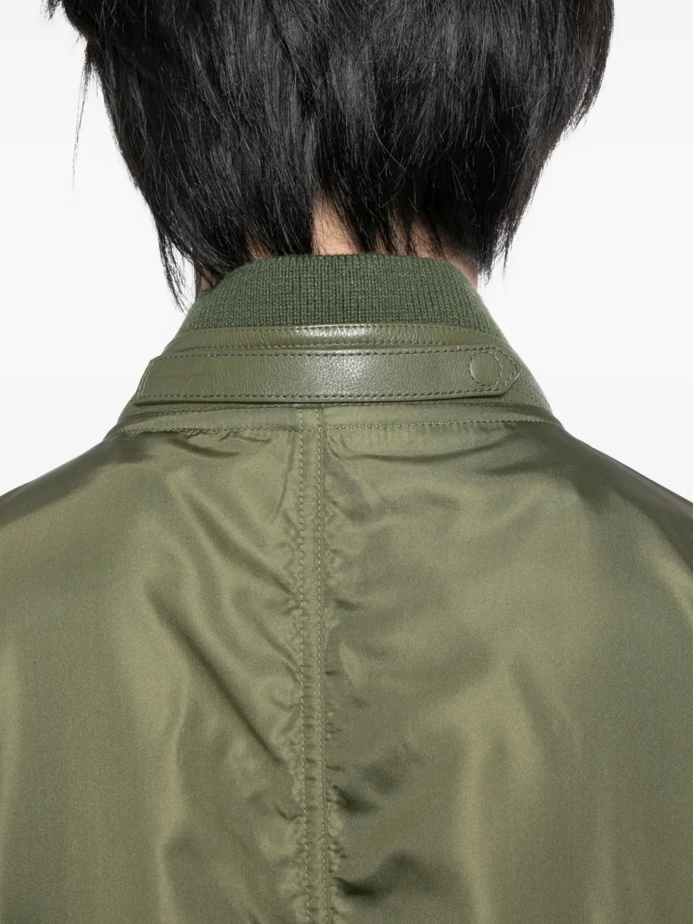 silk poplin bomber jacket