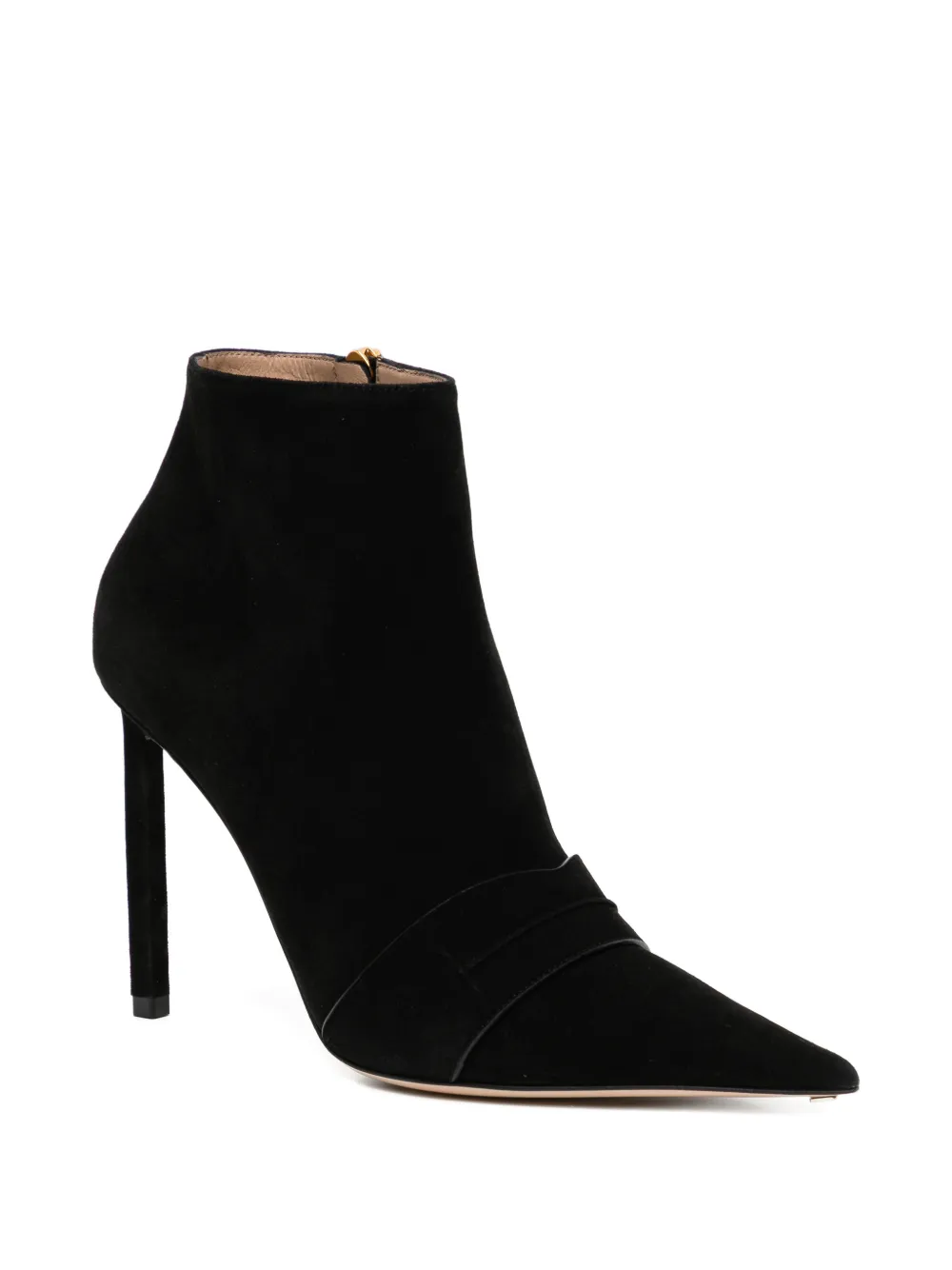 TOM FORD 100mm pointed toe boots Zwart