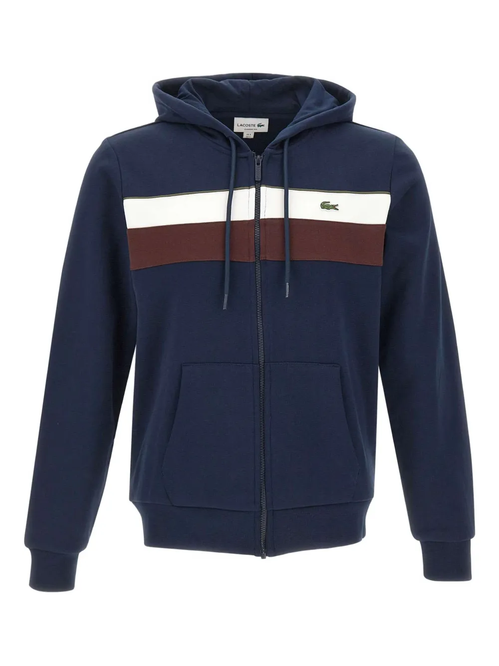 Lacoste zip-fastening hoodie - Blu