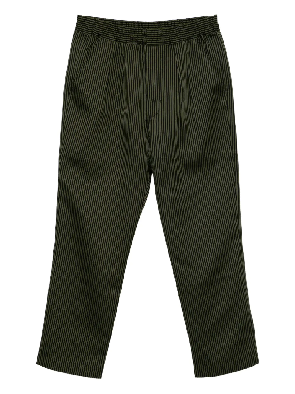 TOM FORD Bengal-stripe pleated trousers - Verde
