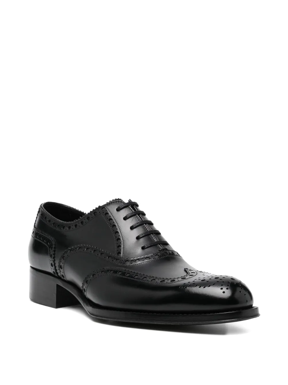 TOM FORD Leren Oxford schoenen Zwart