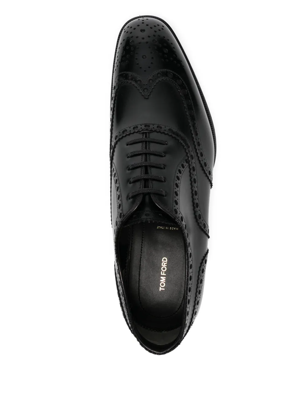 TOM FORD Leren Oxford schoenen Zwart
