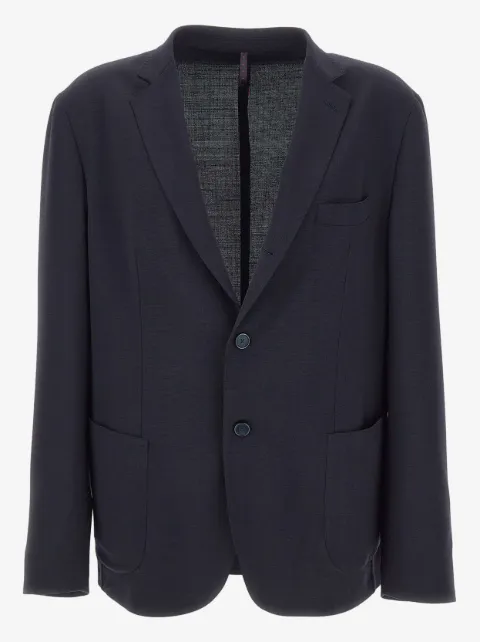 Santaniello patch-pocket button blazer