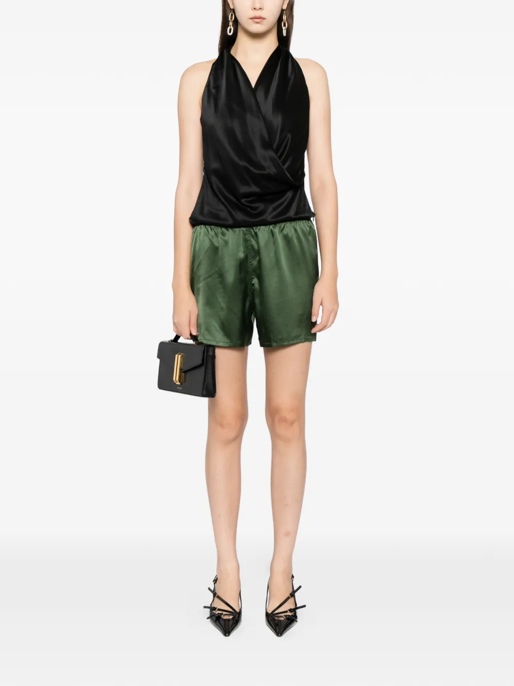  Tom Ford Satin Shorts - Green 