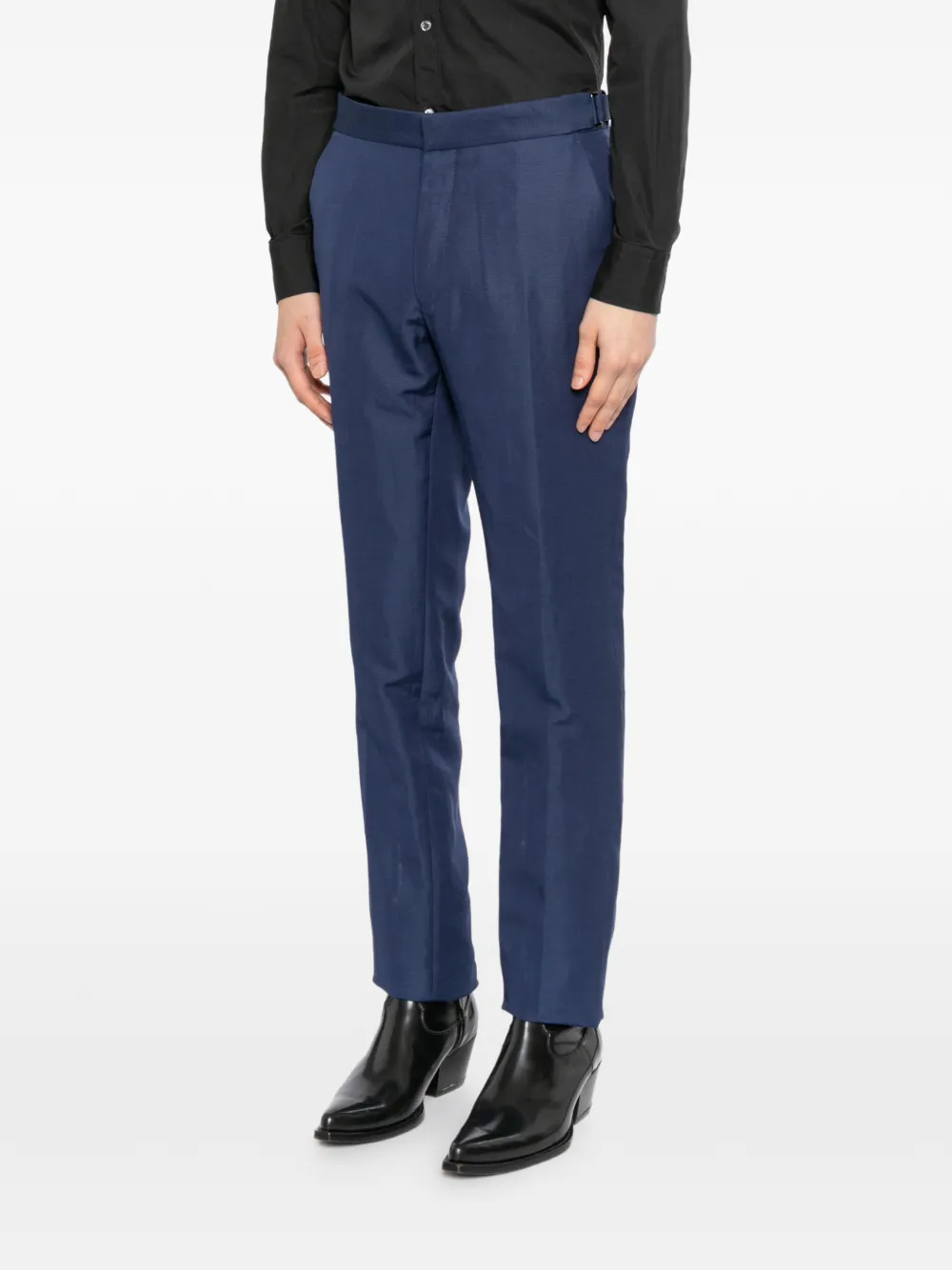 TOM FORD Broek met taille met knopen Blauw