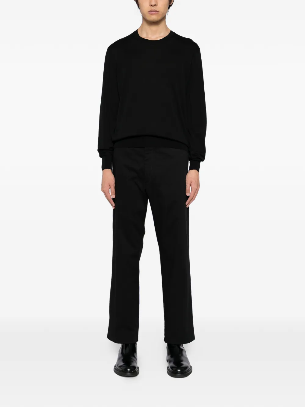 TOM FORD T-shirt met ronde hals - Zwart