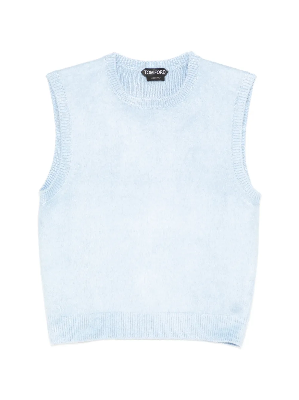 TOM FORD round-neck knit vest - Blu
