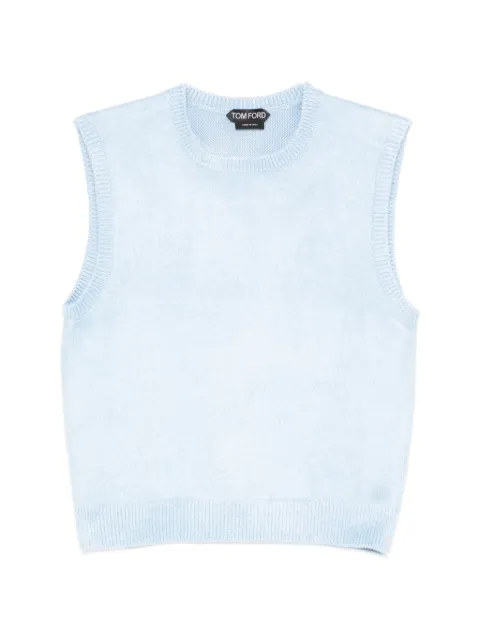 TOM FORD chaleco tejido con cuello redondo
