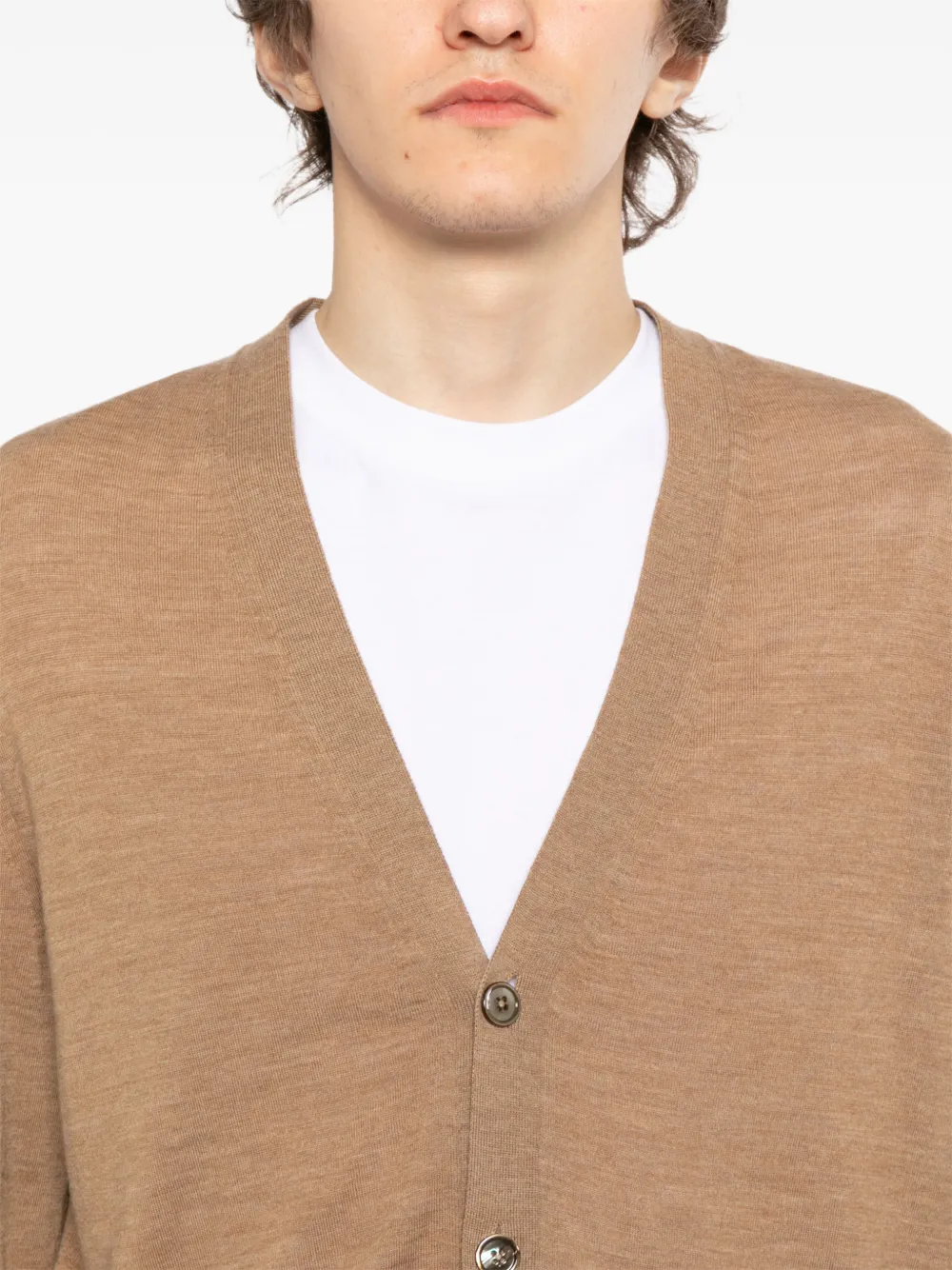TOM FORD Wool Cardigan | Brown | FARFETCH JO