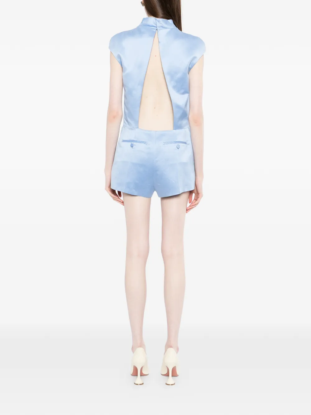 TOM FORD Jumpsuit met hoge hals Blauw
