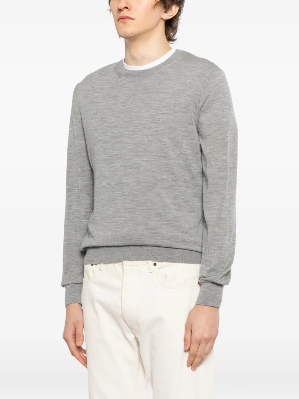 TOM FORD Wollen T-shirt Grijs