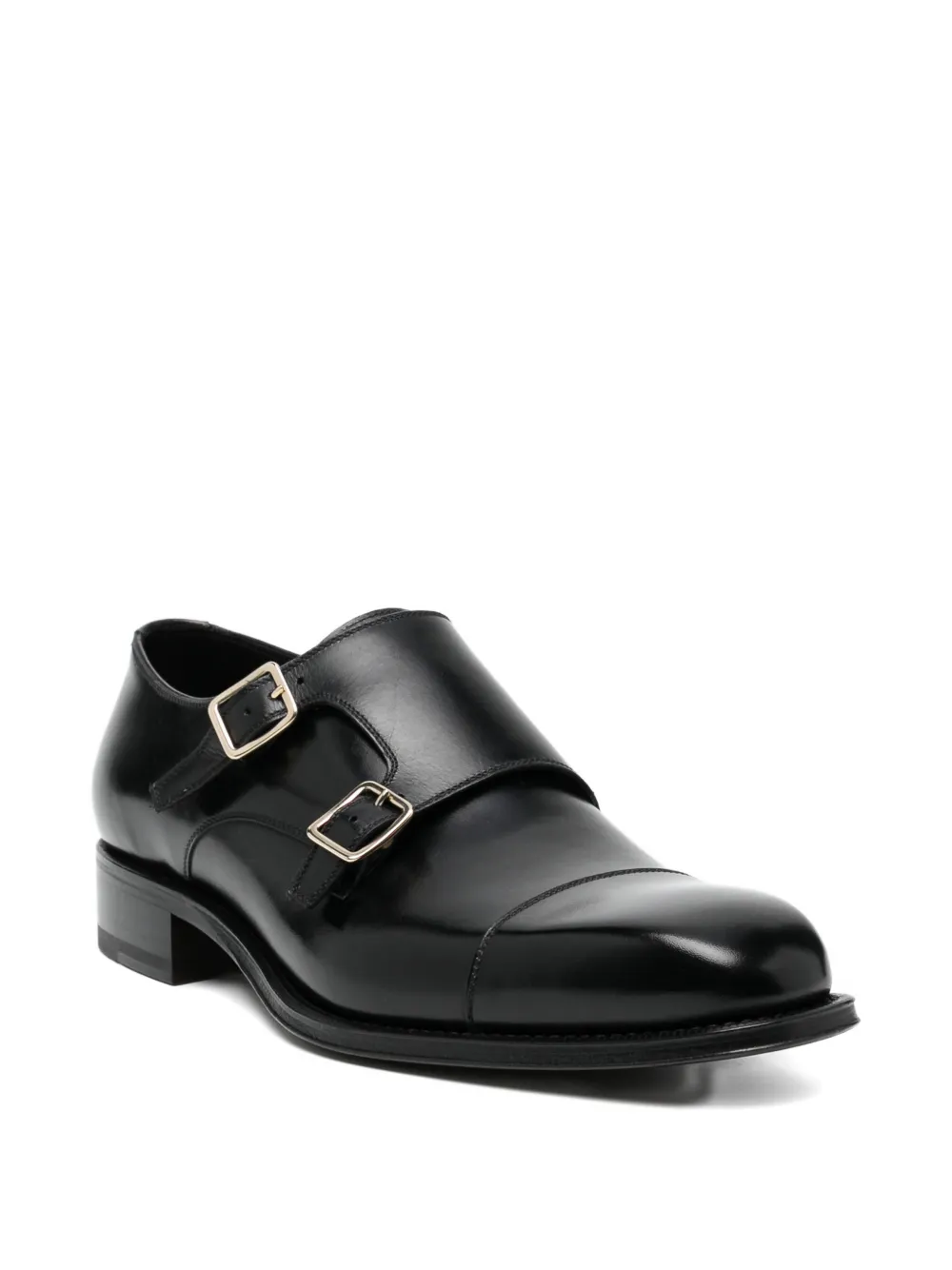TOM FORD Claydmon leather monk shoes - Zwart