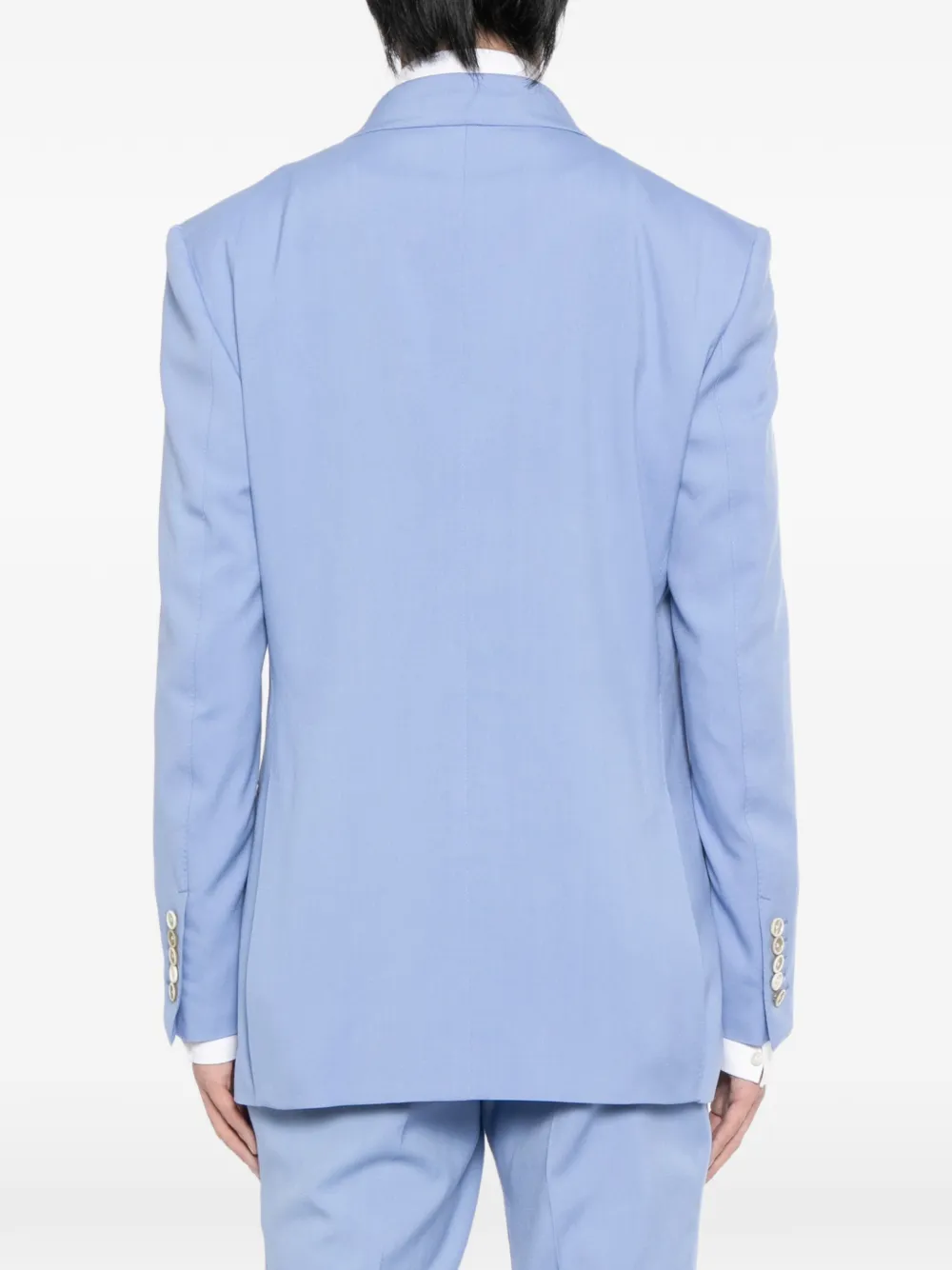 TOM FORD Blazer met dubbele rij knopen Blauw