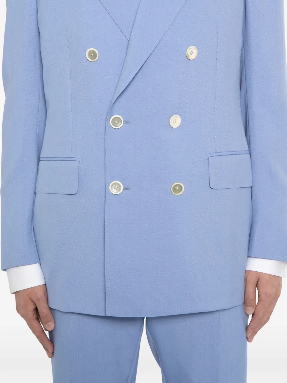 TOM FORD Blazer met dubbele rij knopen Blauw