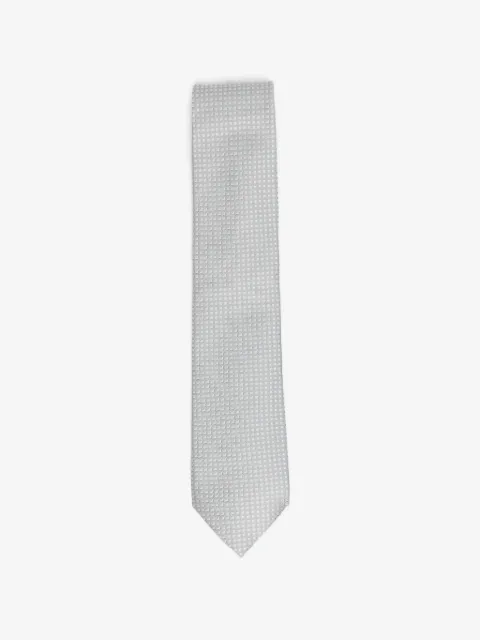TOM FORD grey patterned tie