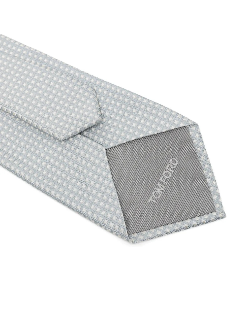 TOM FORD Stropdas met grijs patroon