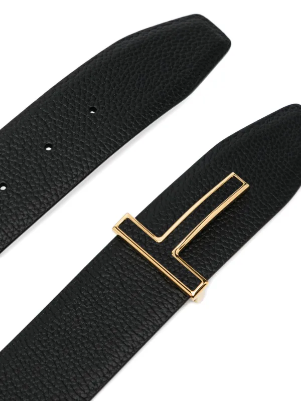 TOM FORD ロゴバックル ベルト | ブラック | FARFETCH JP