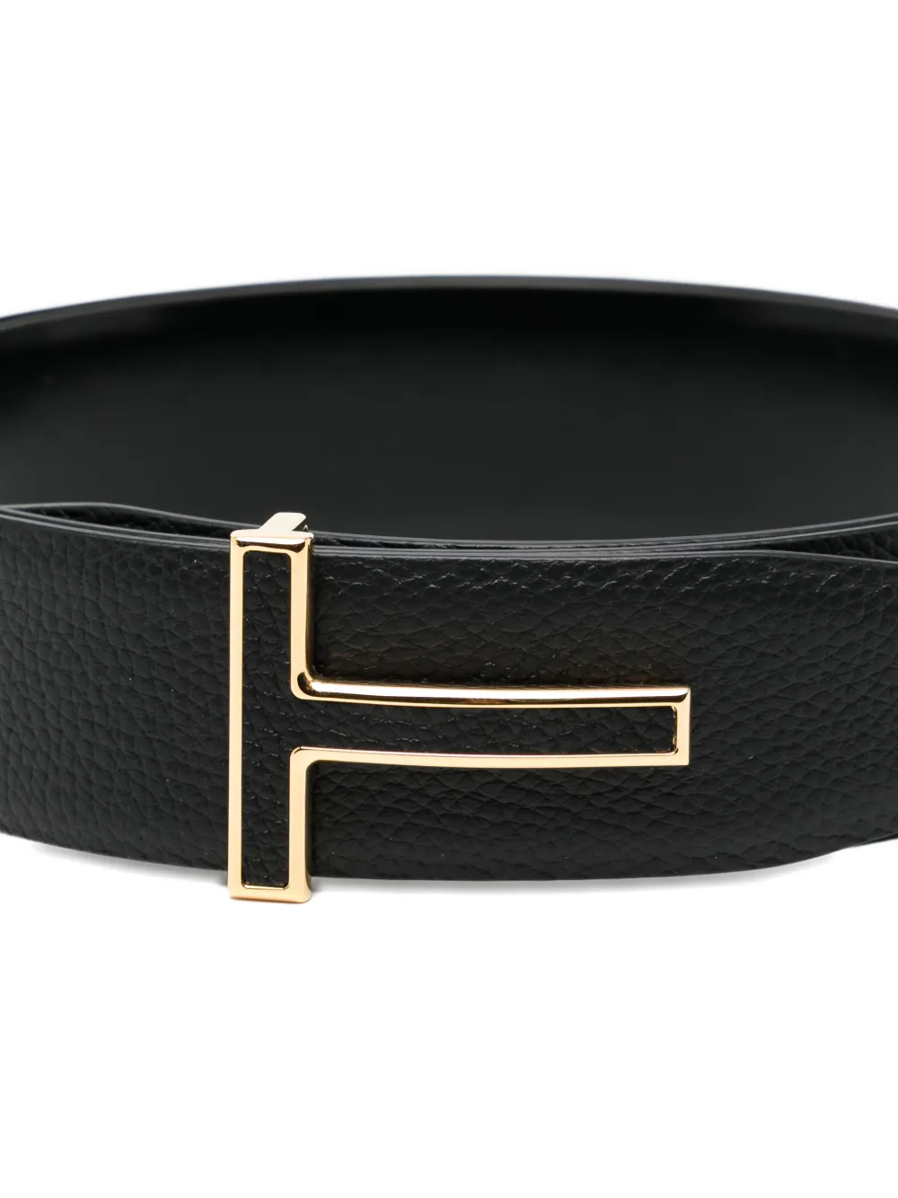  Tom Ford Logo Buckle Belt - Black 