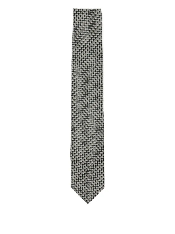 TOM FORD シルクネクタイ　幾何学模様 TOM FORD シルク ネクタイ | グリーン | FARFETCH JP