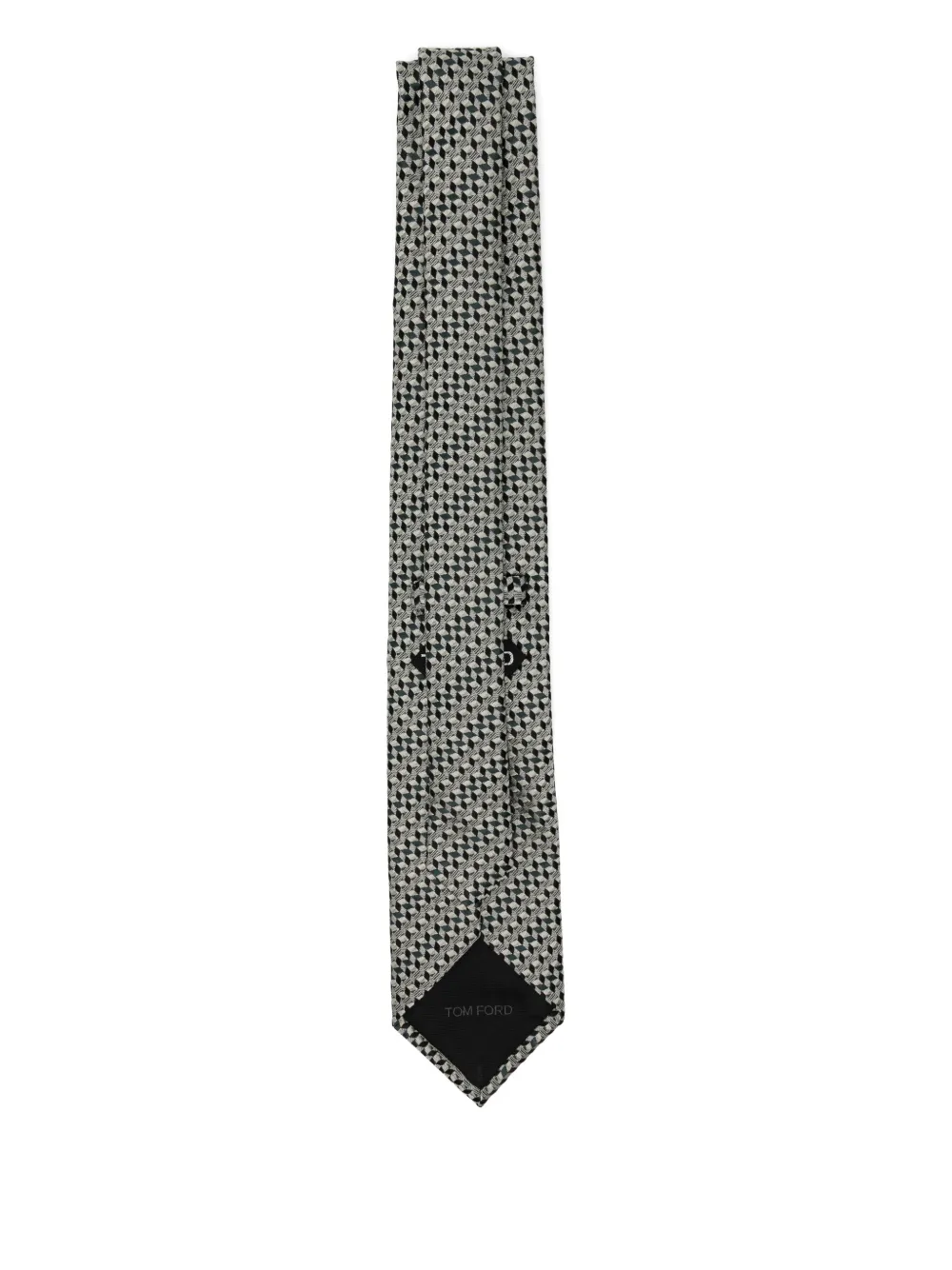 TOM FORD silk tie - Groen