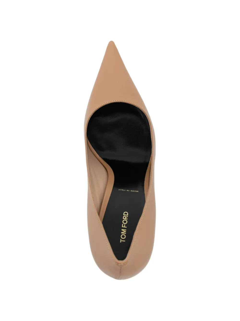 TOM FORD 105mm point-toe sculpted heel pumps Beige