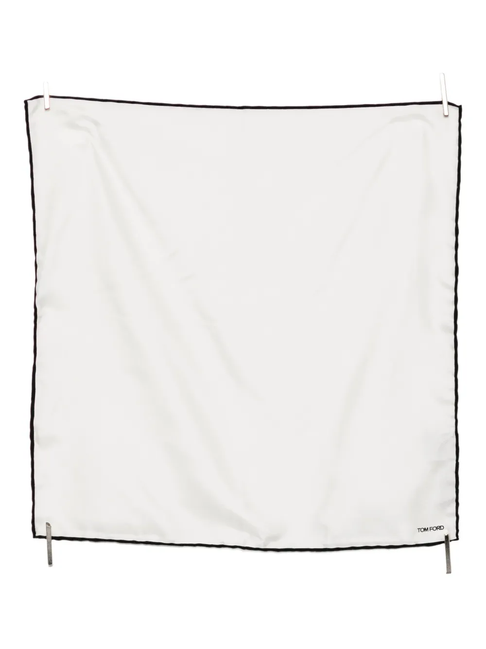 TOM FORD silk pocket scarf - Bianco